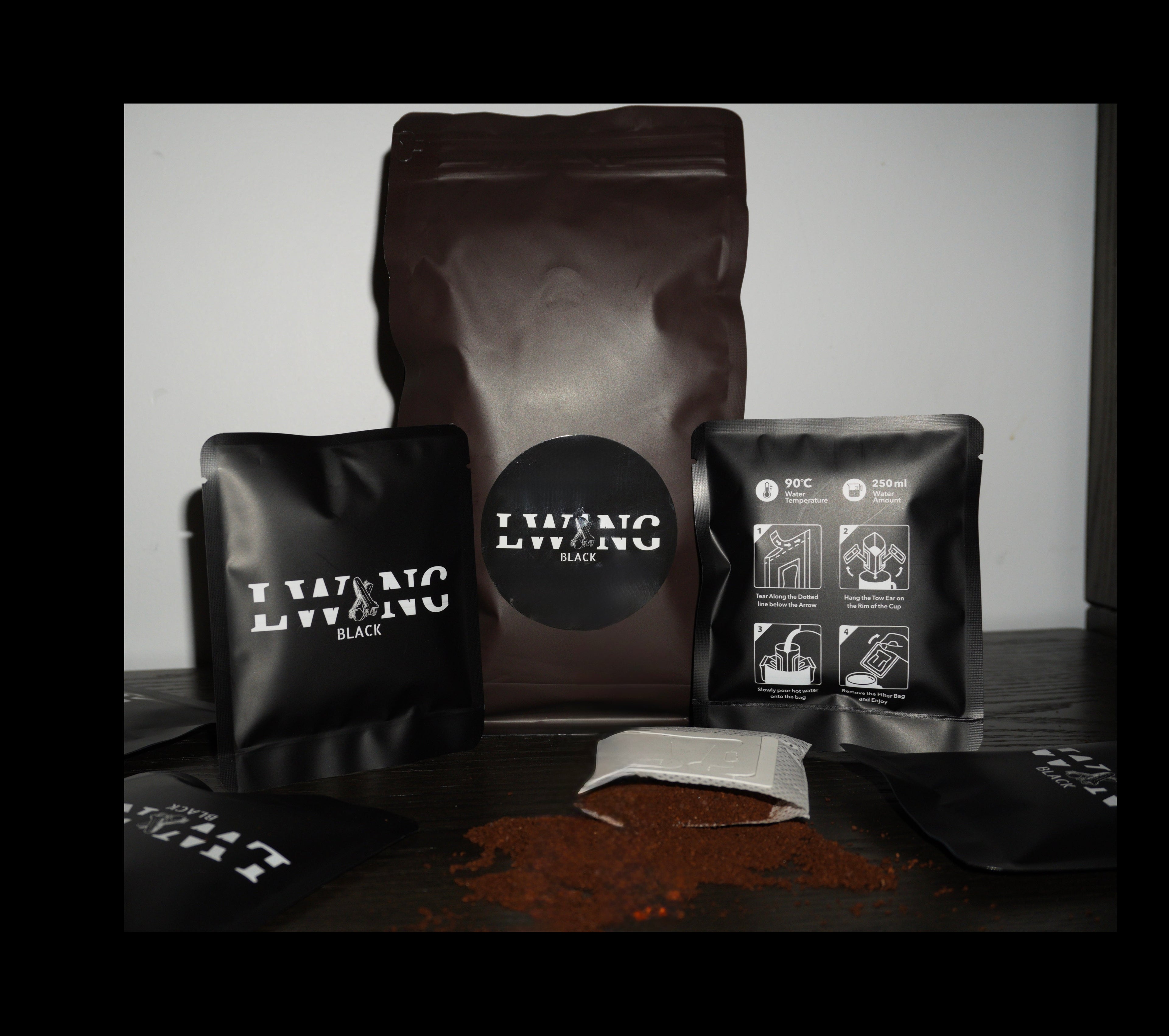 Lwang Black Drip Coffee Bag